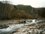 El ro Lor llegando al Sil. Augas Mestas, Lugo